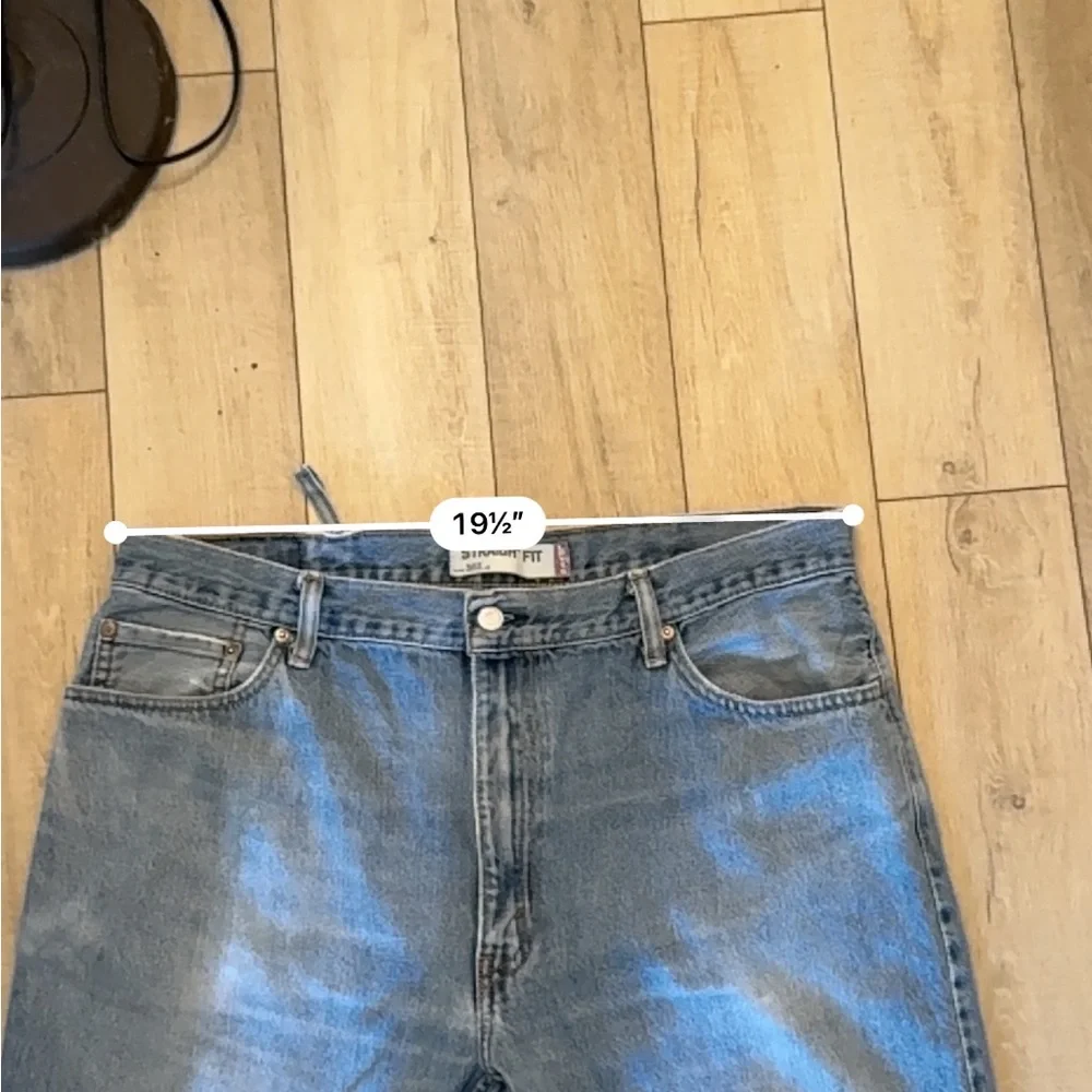 Levi's 505 Blue Straight Jeans Classic Style 40x29